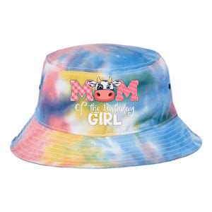 Mom of The Birthday Cow Family Cow Farm Matching Tie Dye Newport Bucket Hat