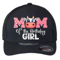 Mom of The Birthday Cow Family Cow Farm Matching Flexfit Unipanel Trucker Cap