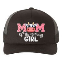 Mom of The Birthday Cow Family Cow Farm Matching Yupoong Adult 5-Panel Trucker Hat