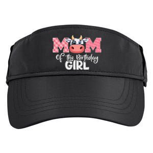 Mom of The Birthday Cow Family Cow Farm Matching Adult Drive Performance Visor