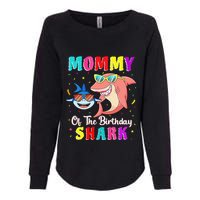 Mommy Of The Shark Birthday Family Matching Birthday Son Womens California Wash Sweatshirt