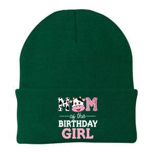 Mom of The Birthday Farm Cow Mommy Mama 1st Knit Cap Winter Beanie