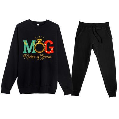 Mother Of The Groom Mob Mog Mom Wedding Bachelorette Premium Crewneck Sweatsuit Set