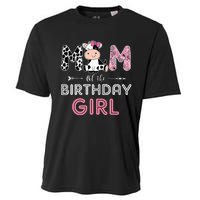 Mom of The Birthday Farm Cow Mommy Family Matching Cooling Performance Crew T-Shirt