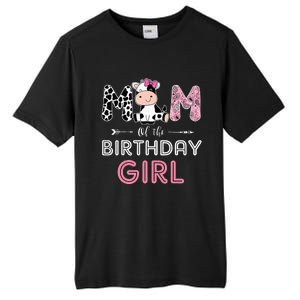 Mom of The Birthday Farm Cow Mommy Family Matching Tall Fusion ChromaSoft Performance T-Shirt