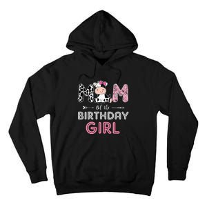 Mom of The Birthday Farm Cow Mommy Family Matching Tall Hoodie