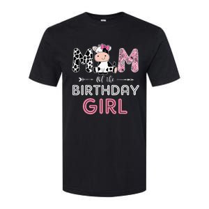 Mom of The Birthday Farm Cow Mommy Family Matching Softstyle CVC T-Shirt