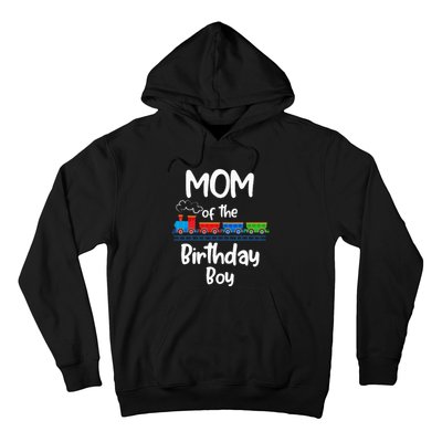 Mom Of The Birthday Train Toys Theme Hoodie