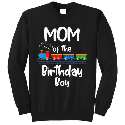 Mom Of The Birthday Train Toys Theme Sweatshirt