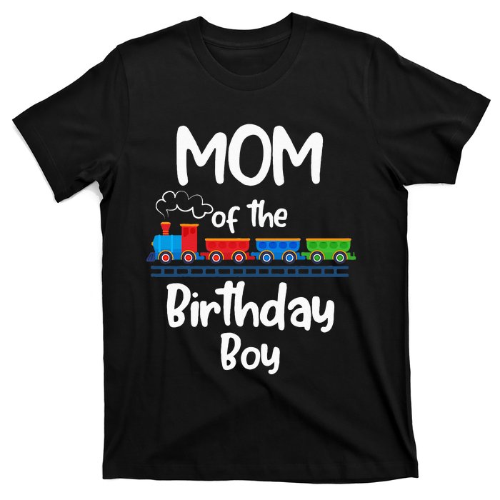 Mom Of The Birthday Train Toys Theme T-Shirt