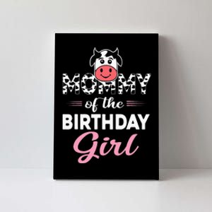 Mommy of The Bday Farm Cow Mom Birthday Party Canvas