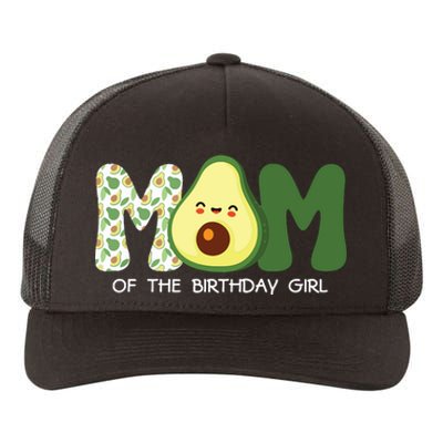 Mom Of The Birthday For Girl Avocado Mom Theme Birthday Yupoong Adult 5-Panel Trucker Hat