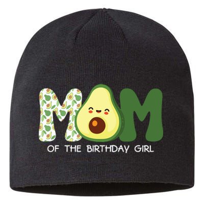 Mom Of The Birthday For Girl Avocado Mom Theme Birthday Sustainable Beanie