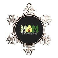 Mom Of The Birthday For Girl Avocado Mom Theme Birthday Metallic Star Ornament