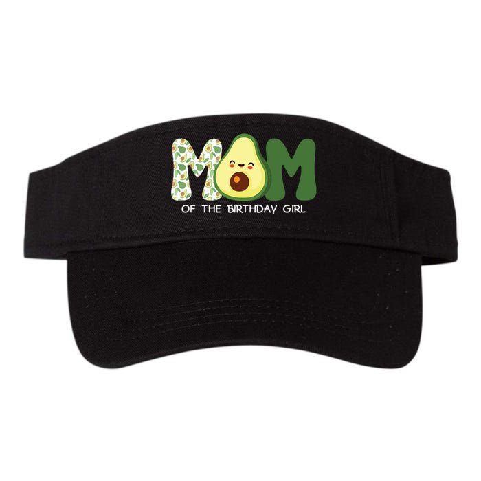 Mom Of The Birthday For Girl Avocado Mom Theme Birthday Valucap Bio-Washed Visor