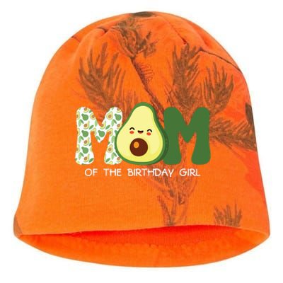 Mom Of The Birthday For Girl Avocado Mom Theme Birthday Kati - Camo Knit Beanie