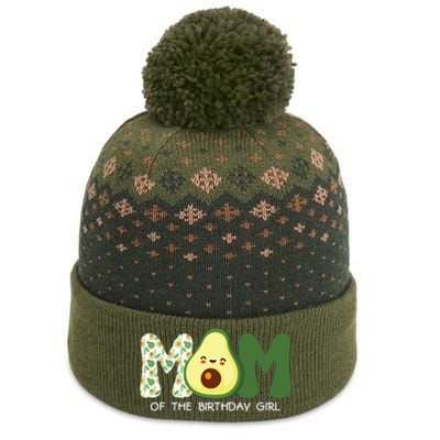 Mom Of The Birthday For Girl Avocado Mom Theme Birthday The Baniff Cuffed Pom Beanie