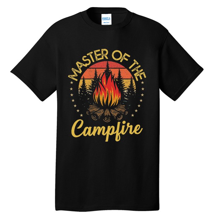 Master Of The Campfire Vintage Camping Lovers Tall T-Shirt