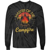 Master Of The Campfire Vintage Camping Lovers Tie-Dye Long Sleeve Shirt