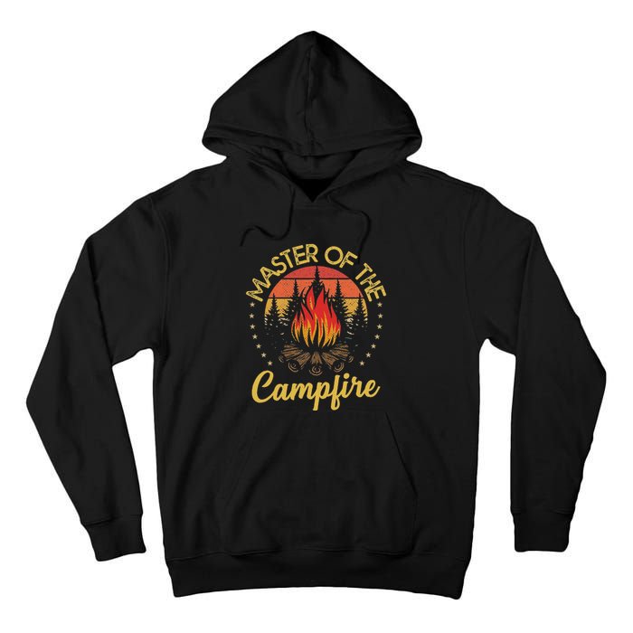 Master Of The Campfire Vintage Camping Lovers Tall Hoodie