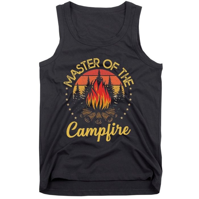 Master Of The Campfire Vintage Camping Lovers Tank Top