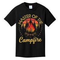 Master Of The Campfire Vintage Camping Lovers Kids T-Shirt