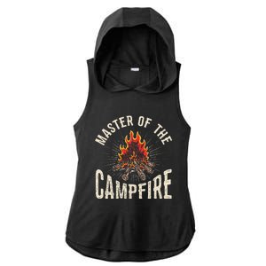 Master of the Campfire Wilderness Glamping Campfire Nature Ladies PosiCharge Tri-Blend Wicking Draft Hoodie Tank