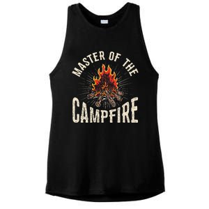 Master of the Campfire Wilderness Glamping Campfire Nature Ladies PosiCharge Tri-Blend Wicking Tank