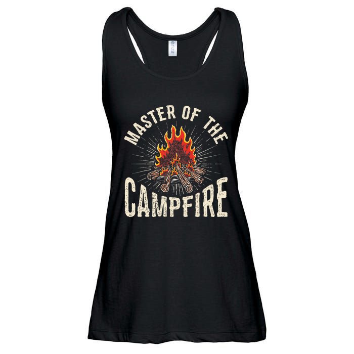 Master of the Campfire Wilderness Glamping Campfire Nature Ladies Essential Flowy Tank