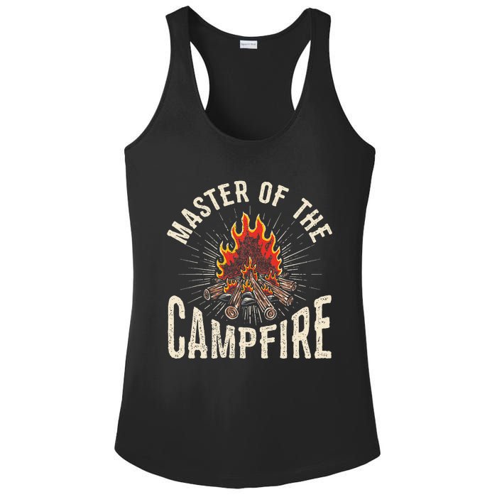 Master of the Campfire Wilderness Glamping Campfire Nature Ladies PosiCharge Competitor Racerback Tank