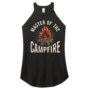 Master of the Campfire Wilderness Glamping Campfire Nature Women's Perfect Tri Rocker Tank