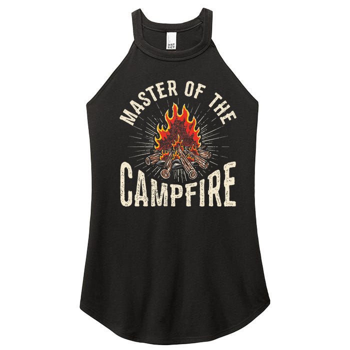 Master of the Campfire Wilderness Glamping Campfire Nature Women's Perfect Tri Rocker Tank