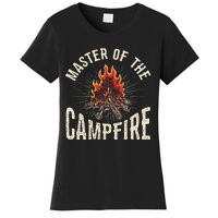 Master of the Campfire Wilderness Glamping Campfire Nature Women's T-Shirt