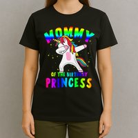 Mommy Of The Birthday Princess Magical Unicorn T-Shirt