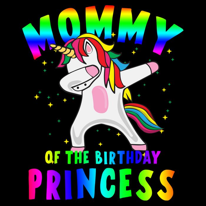 Mommy Of The Birthday Princess Magical Unicorn T-Shirt