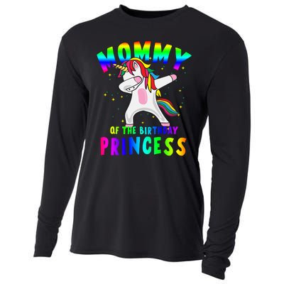 Mommy Of The Birthday Princess Magical Unicorn Cooling Performance Long Sleeve Crew