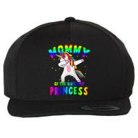 Mommy Of The Birthday Princess Magical Unicorn Wool Snapback Cap