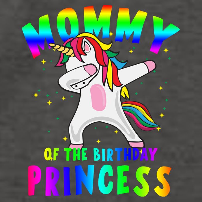 Mommy Of The Birthday Princess Magical Unicorn Vector Backpack