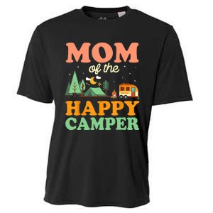 Mom Of The Happy Camper Wo 1st Bday Camping Trip Cooling Performance Crew T-Shirt