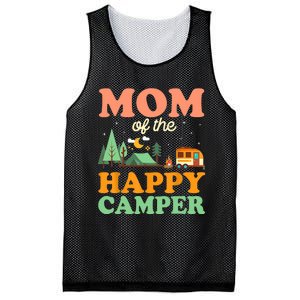 Mom Of The Happy Camper Wo 1st Bday Camping Trip Mesh Reversible Basketball Jersey Tank