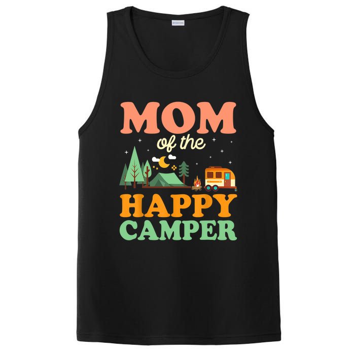 Mom Of The Happy Camper Wo 1st Bday Camping Trip PosiCharge Competitor Tank