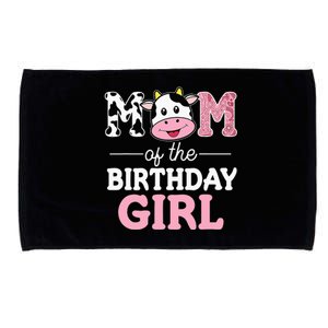 Mom of The Birthday Farm Cow funny animal Microfiber Hand Towel