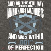 Machining On The 8th Day God Created Maintenance Machinist Gift Cotton Canvas Backpack