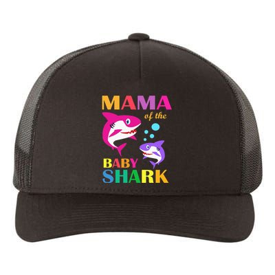 Mama Of The Baby Birthday Shark Mama Shark Mother's Day Yupoong Adult 5-Panel Trucker Hat