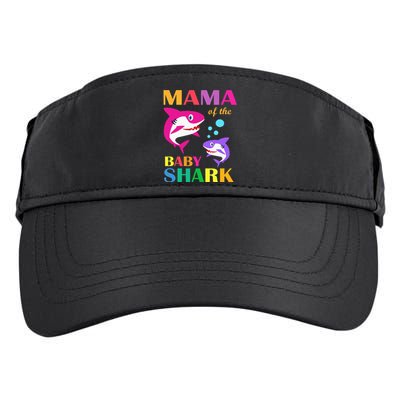 Mama Of The Baby Birthday Shark Mama Shark Mother's Day Adult Drive Performance Visor