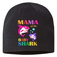 Mama Of The Baby Birthday Shark Mama Shark Mother's Day Sustainable Beanie