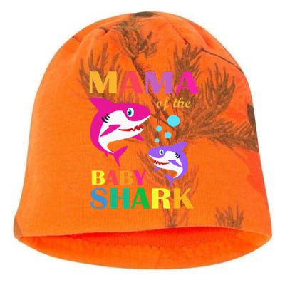 Mama Of The Baby Birthday Shark Mama Shark Mother's Day Kati - Camo Knit Beanie