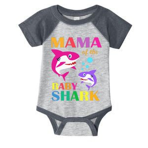 Mama Of The Baby Birthday Shark Mama Shark Mother's Day Infant Baby Jersey Bodysuit