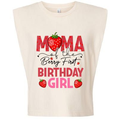 Mama Of The Berry First Birthday Gifts Sweet Strawberry Garment-Dyed Women's Muscle Tee