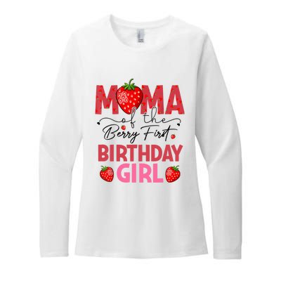 Mama Of The Berry First Birthday Gifts Sweet Strawberry Womens CVC Long Sleeve Shirt